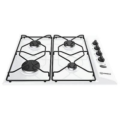 Indesit Aria PAA642IWH Built-In Gas Hob, White Indesit Aria PAA642IWH Built-In Gas Hob, White